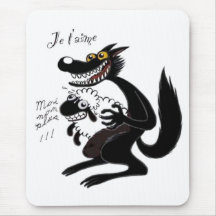 Je t'aime ... moi non plus - tapis de souris