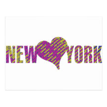 Je t'aime New York City mon coeur Cartes Postales