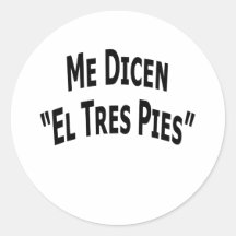 Je tartes d'EL Tres de Dicen Autocollant
