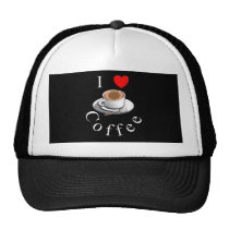 "Je tasse et soucoupe de café aime café" casquettes
