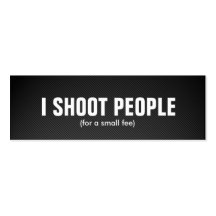 Je tire des personnes - photographe professionnell modèles de cartes de visite