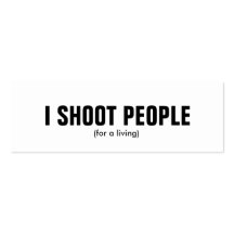 Je tire des personnes - photographe professionnell modèle de carte de visite