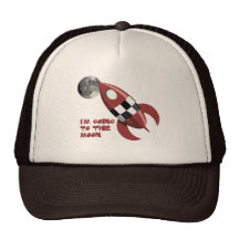 Je vais à la lune casquettes de camionneur
