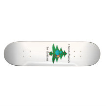 Je veux un paon pour Noël Skateboards Personnalisables