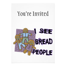 Je vois des personnes de pain invitations personnalisées