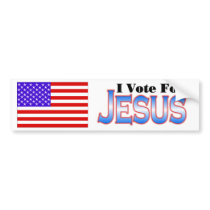 JE VOTE pour l'ADHÉSIF POUR PARE-CHOCS de JÉSUS