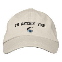 Je vous observe ai brodé le chapeau casquette de baseball brodée