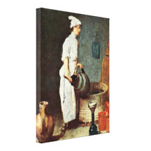 Jean-doopsgezinde Chardin - de kerel in de bargoot Canvas Afdruk