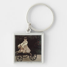 Jean Monet sur son cheval de passe-temps, 1872 Porte-clef