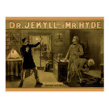 Jekyll et Hyde - carte postale