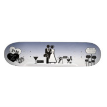 Jennifer et Michael Skateboard