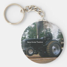 Jésus aime le keychain de tracteurs porte-clefs