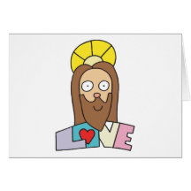Jésus est amour cartes de vœux