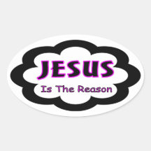 Jésus est dire chrétien de raison autocollant