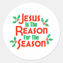 Jésus est la raison de la saison autocollants