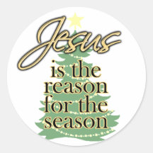 Jésus est la raison de la saison, Noël Autocollants