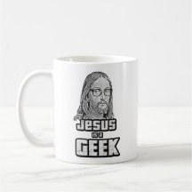 Jesus is a geek mugs à café