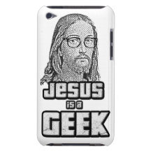 Jesus is een geek barely there iPod covers