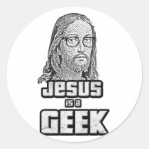 Jesus is een geek sticker