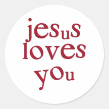 Jesus Loves You Stickers