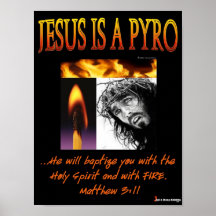 Jésus Pyro Posters