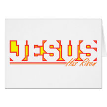 Jésus s'est levé carte de vœux