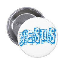 Jesus Tissus Bleu. Badge