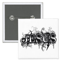 Jesus UltraDéco Noir Badge