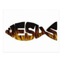 jesusfirefish carte postale