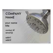 jet de douche modèle de carte de visite