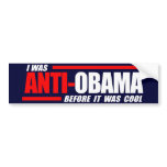 J'étais Anti-Obama avant que c'ait été blanc frais