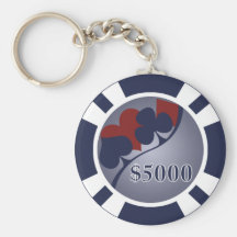 Jeton de poker Keychain Porte-clé