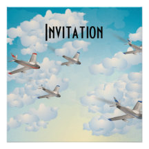Jets Cartons D'invitation