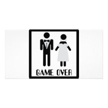 jeu au-dessus d'icône nuptiale de couples photocartes personnalisées