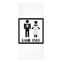 jeu au-dessus d'icône nuptiale de couples double carte