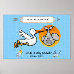Jeu de baby shower affiches