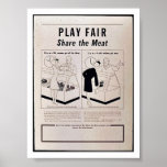 Jeu juste poster