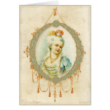Jeune carte de voeux de Marie Antoinette