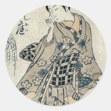 Jeune dame faisant une boule de neige par Torii, K Autocollants