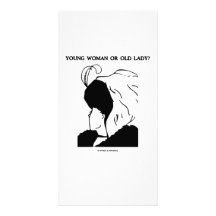 Jeune femme ou vieille Madame ? (Illusion optique) Cartes Avec Photo