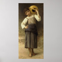 Jeune Fille Allant une La Fontaine Posters