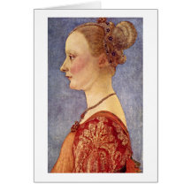 Jeune Madame par Antonio Di Jacopo Pollaiuolo Carte De Vœux