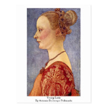 Jeune Madame par Antonio Di Jacopo Pollaiuolo Cartes Postales