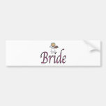 jeune mariée autocollant pour voiture