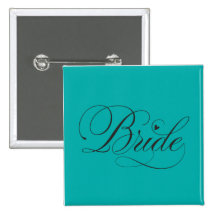 Jeune mariée avec le coeur pin's avec agrafe