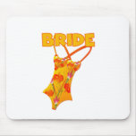 Jeune mariée de maillot de bain tapis de souris