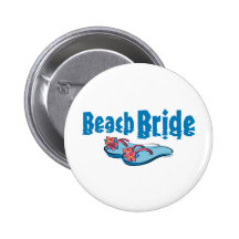 Jeune mariée de plage de bascules électroniques badges