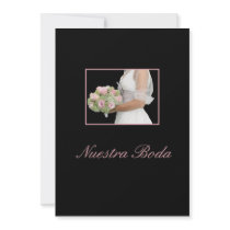 jeune mariée espagnole de faire-part de mariage av