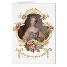 Jeunes cartes roses de roses de la Reine Marie Ant