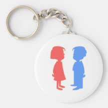 Jeunes filles boy girl porte-clef